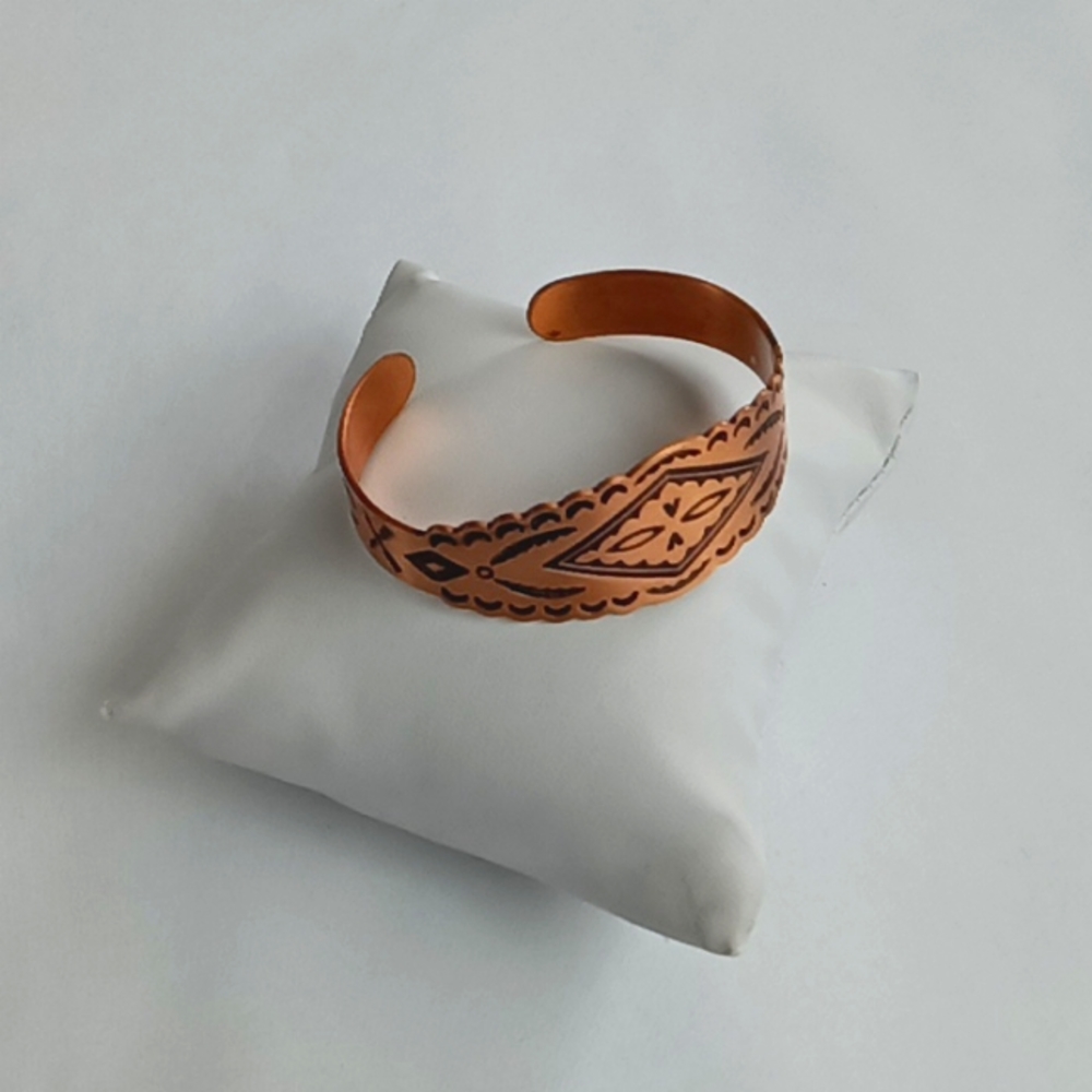 Solid Copper Womens Bracelet. - image 1